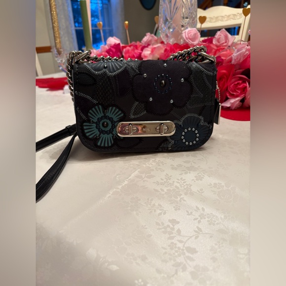 Coach Handbags - COACH Swagger Tea Rose Shoulder Bag in Blue